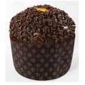 Panettone with orange and dark chocolate